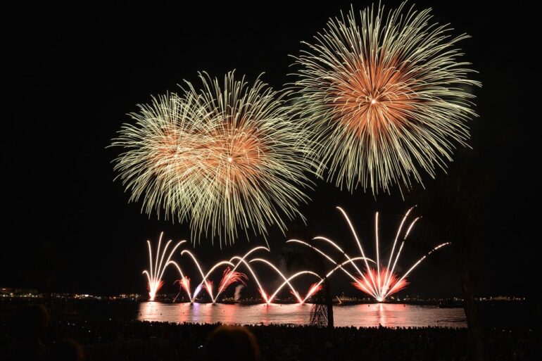 Feu d'artifice Nouvel An