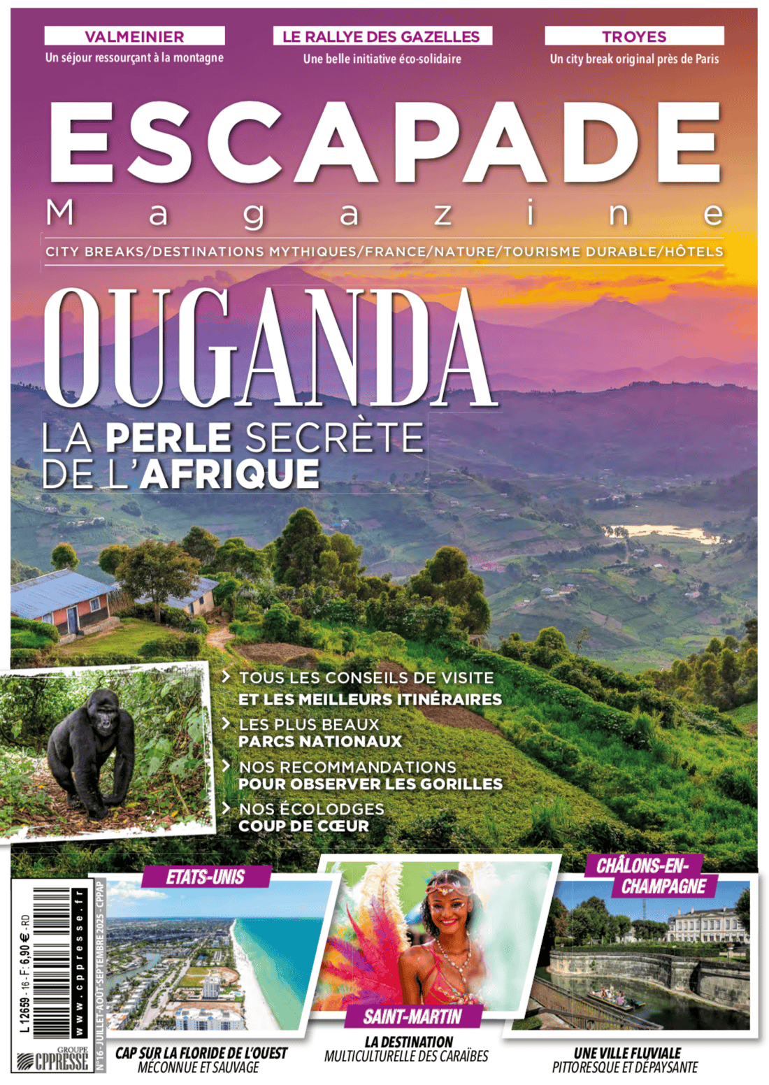 Couverture Escapade Magazine numéro 16