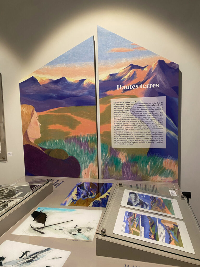 Peinture exposé du musée de GALTA, Le Bourg-d'Oisans 