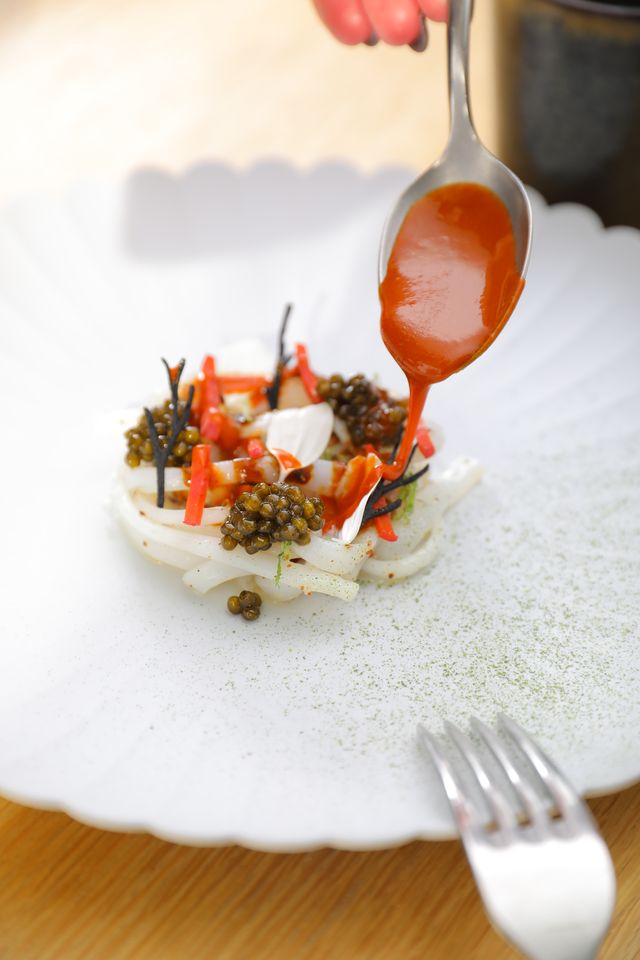 Lionel Giraud chef deux étoiles La Table Narbonne plat Michelin