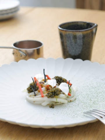 Calamar du Golfe du Lion et carottes fermentées, Lionel Giraud, Michelin 2026