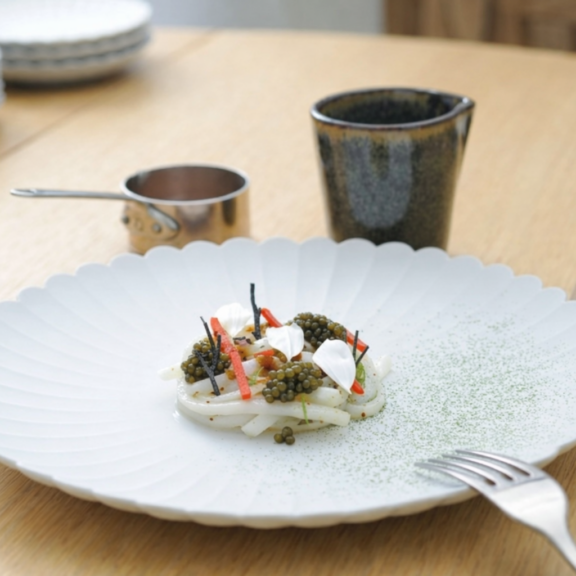 Calamar du Golfe du Lion et carottes fermentées, Lionel Giraud, Michelin 2026