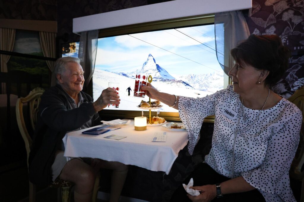 voyage immersif dans le train virtuel St Vincent’s Express