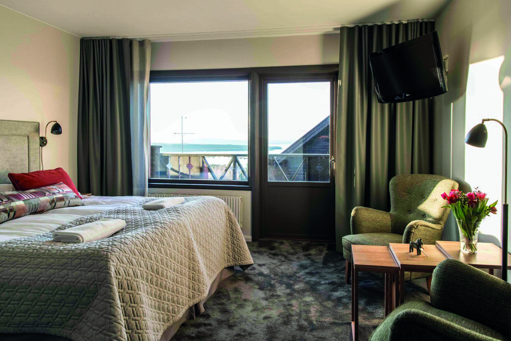 Chambre avec vue sur le lac Siljan au Green Hotel à Tällberg en Suède