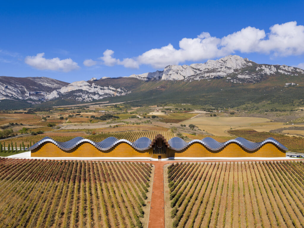 Bodega Ysios, chai signé par l'architecte Santiago Calatrava, au cœur du vignoble de Rioja Alavesa